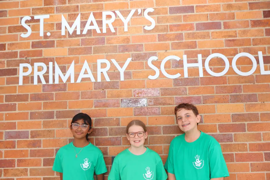 EcoMarines Ambassadors at St Mary's Primary School in Ipswich